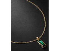 Kette aus recyceltem Gold mit Turmalin