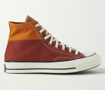 Chuck 70 Colour-Block Recycled Canvas High-Top Sneakers