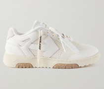 Slim Out of Office Sneakers aus Leder und Mesh
