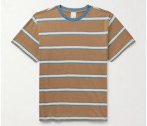 Leffe T-Shirt aus gestreiftem Flammgarn-Jersey aus Baumwolle