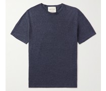 Hamdi T-Shirt aus einer Leinen-Merinowollmischung