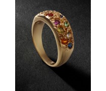 9-Karat Recycled Gold Sapphire Ring