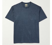 T-Shirt aus Leinen-Jersey