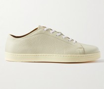 Sneakers aus vollnarbigem Leder