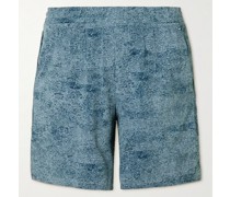 Pace Breaker 7 gerade geschnittene Shorts aus recyceltem Swift™-Material mit Mesh-Besatz