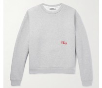 Sweatshirt aus Jersey aus einer Baumwollmischung mit Logostickerei