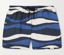 Gili Striped Short-Length Swim Shorts
