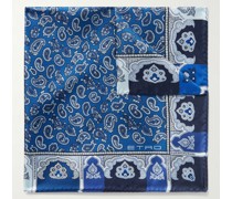 Einstecktuch aus Seiden-Twill mit Paisley-Print