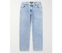 Gerade geschnittene Jeans mit Logoprint