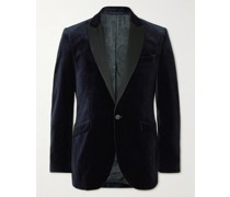 Cotton-Velvet Tuxedo Jacket