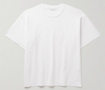 Reversed verkürztes T-Shirt aus Baumwoll-Jersey