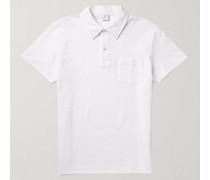 Riviera Poloshirt aus Baumwoll-Mesh