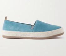 Espadrilles aus Veloursleder