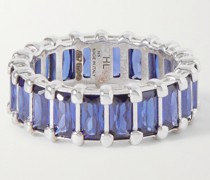 Baguette Eternity Ring aus Silber mit Cubic Zirkonia