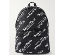 Rucksack aus Canvas mit Logoprint