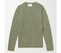 Pullover aus Bouclé aus einer Baumwollmischung