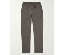 Tapered Stretch Cotton and Cashmere-Blend Sweatpants
