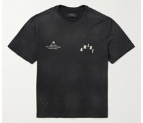 T-Shirt aus Baumwoll-Jersey mit Logoprint in Distressed-Optik