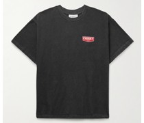 T-Shirt aus Baumwoll-Jersey mit Print in Stückfärbung