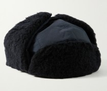 Khoni Trapper-Mütze aus recyceltem Nylon und Fleece aus einer Woll-Baumwollmischung