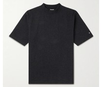 Recycled Cotton-Jersey Mock-Neck T-Shirt
