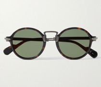 The Keeper polarisierte Sonnenbrille mit rundem Gestell aus Azetat in Schildpattoptik