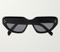 Sonnenbrille mit Cat-Eye-Rahmen aus Azetat