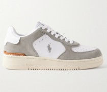 Masters Court Sneakers aus Leder und Veloursleder mit Logostickerei