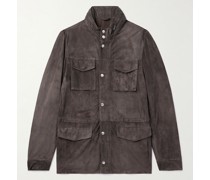 Feldjacke aus Veloursleder
