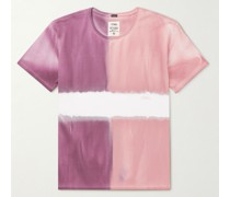 Logo-Embroidered Tie-Dyed COOLMAX Cotton-Blend Jersey T-Shirt