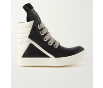 Geobasket zweifarbige High-Top-Sneakers aus Leder