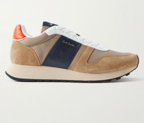 Eighties Sneakers aus Veloursleder, Leder und Shell