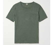 Panarea gestreiftes T-Shirt aus Baumwoll-Jersey