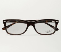Square-Frame Tortoiseshell Acetate Optical Glasses