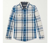 Blanket Checked Organic Cotton-Twill Shirt