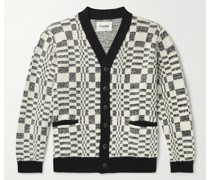 Optic Jacquard-Knit Cardigan