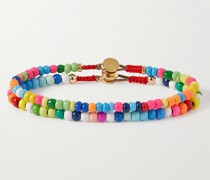 Starburst Set aus zwei Armbändern mit Zierperlen und goldfarbenen Details