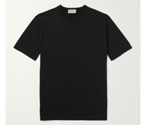 Lorca schmal geschnittenes T-Shirt aus Strick aus Sea-Island-Baumwolle