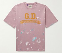 Psychology Ed T-Shirt aus Baumwoll-Jersey mit Print und Farbklecksen