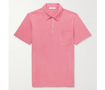 Garment-Dyed Organic Cotton-Jersey Polo Shirt