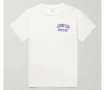 Athletic Dept. T-Shirt aus Baumwoll-Jersey mit Logoprint in Stückfärbung