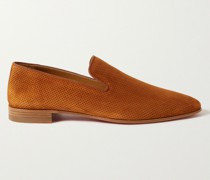 Dandelion Perforated Suede Loafers