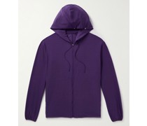 5.0 Kapuzenjacke aus Stretch-Jersey mit Reißverschluss