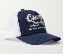 Baseballkappe aus Twill und Mesh mit Logoprint