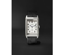Reverso Classic Large Hand-Wound 45mm x 27mm Stainless Steel and Alligator Watch, Ref. No. Q3858520
