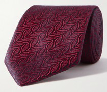 Krawatte aus Seiden-Jacquard, 7,5 cm