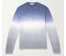 Knitted Garment-Dyed Merino Wool Sweater