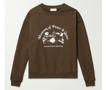 Quiet Place Sweatshirt aus Baumwoll-Jersey mit Logoprint