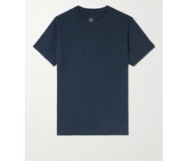 T-Shirt aus Jersey aus recycelter Baumwolle und Biobaumwolle