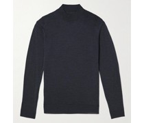 Harcourt Mock-Neck Merino Wool Sweater